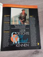 Artikel George Michael Tina 1988, Verzamelen, Tijdschriften, Kranten en Knipsels, Ophalen of Verzenden