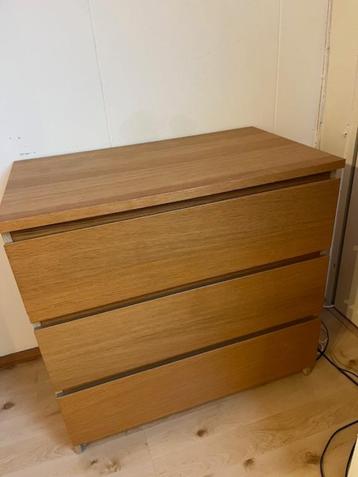 IKEA Malm ladenkast bruin (3 laden) beschikbaar voor biedingen