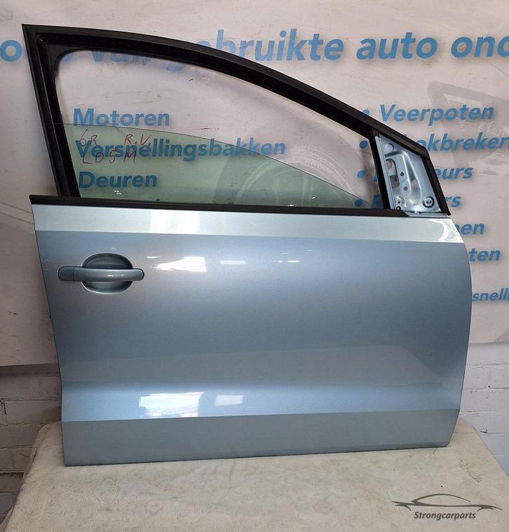 Deur Portier VW Polo 6R 6C rechts voor 5 deurs LD5M compleet, Auto-onderdelen, Carrosserie en Plaatwerk, Deur, Volkswagen, Gebruikt