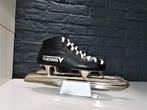 Viking Junior Tournoren Hoog Noren Leder Zwart Maat 35, Sport en Fitness, Schaatsen, Viking, Verzenden, Nieuw, Noren