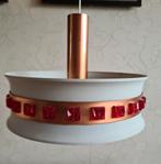 te koop: hanglamp rand kunststof steentjes, vintage jaren 70, Gebruikt, Ophalen of Verzenden, Retro vintage seventies, Minder dan 50 cm