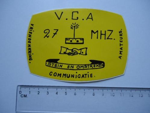 sticker 27MC Bakkie 27 mc VCA amateur stein retro vintage, Verzamelen, Stickers, Verzenden