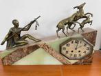 Art deco vintage marmeren pendule, Antiek en Kunst, Antiek | Klokken, Ophalen