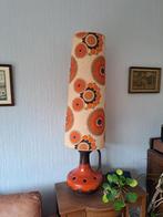 Vintage retro staande lamp oranje jaren 70, Huis en Inrichting, Lampen | Vloerlampen, Ophalen, Overige materialen, Gebruikt, 100 tot 150 cm