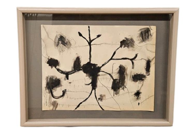 Mimmo Paladino - Tekening Abstract, Antiek en Kunst, Kunst | Schilderijen | Abstract, Ophalen of Verzenden