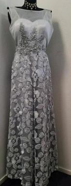 Galajurk Trouwjurk Zilver Parelmoer Bolero mt 36/38 NIEUW, Kleding | Dames, Galajurk, Overige kleuren, Nieuw, Ophalen of Verzenden