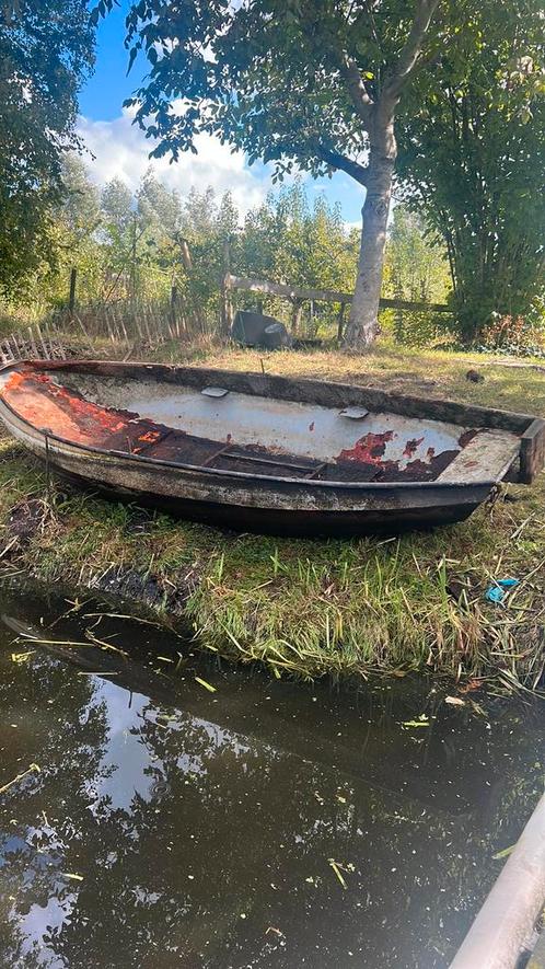 Bootje 4 meter - opknapper, Watersport en Boten, Roeiboten, Gebruikt, Staal, Ophalen