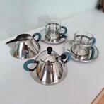 Suikerpot, Melkkannetje en Twee Espressokopjes van Alessi, Huis en Inrichting, Ophalen of Verzenden, Gebruikt