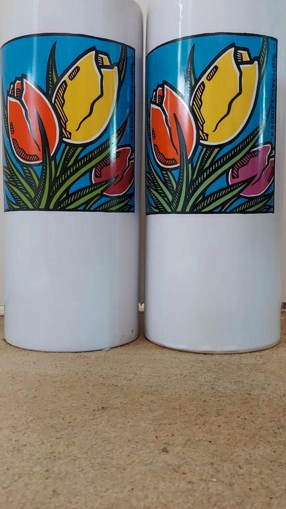 2 Grote Design Vazen Henk Schiffmacher, Huis en Inrichting, Keuken | Servies, Zo goed als nieuw, Overige typen, Overige stijlen