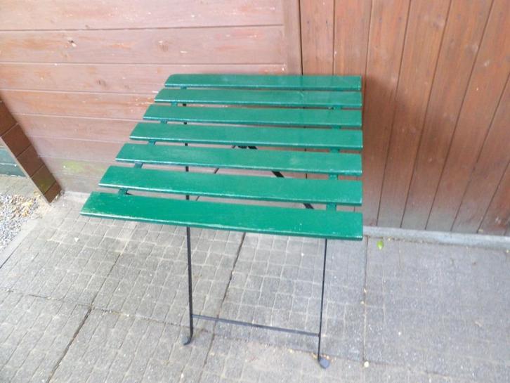Bistrotafel/ klapstoelen/ Bistroset/ bistrostoelen, Antiek en Kunst, Curiosa en Brocante, Ophalen of Verzenden