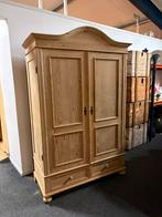 Grenenhouten 2 deurs kast, kledingkast grenen gerestaureerd, Antiek en Kunst, Antiek | Meubels | Kasten, Ophalen of Verzenden