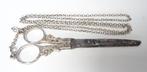 Schaar, zilveren ketting, Hollands antiek zilver., Ophalen of Verzenden, Zilver