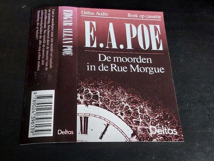 EDGAR ALLAN POE - DE MOORDEN IN DE RUE MORGUE (MC), Boeken, Luisterboeken, Cassette, Volwassene, Ophalen of Verzenden