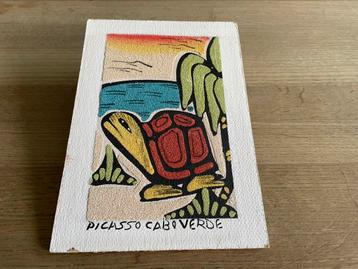 Vintage zandkunst Kaapverdië beschikbaar voor biedingen