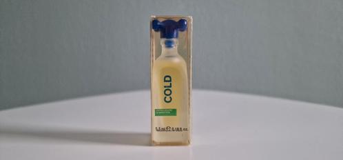 Parfum miniatuur United Colors of Benetton - Cold EDT 5,5ml, Verzamelen, Parfumverzamelingen, Zo goed als nieuw, Miniatuur, Ophalen of Verzenden