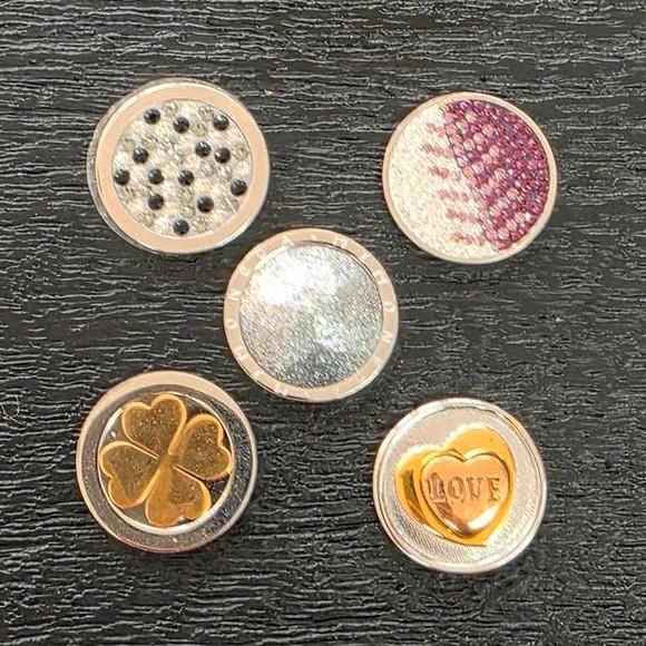 5x Mi Moneda munten voor in pendant maar S
 Koopje, Sieraden, Tassen en Uiterlijk, Bedels, Zo goed als nieuw, Overige merken, Zilver