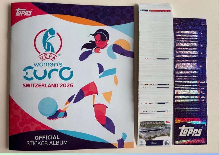Euro 2025 Switzerland women Alle nummers vanaf 0,30 eu/stuk, Hobby en Vrije tijd, Stickers en Plaatjes, Nieuw, Meerdere stickers