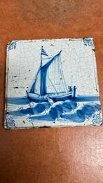 Antieke tegel schip, Antiek en Kunst, Verzenden