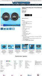 Radical Audio RA50.3M 2''Dome Midrange speakers, ., Ophalen of Verzenden, Zo goed als nieuw, RA AUDIO