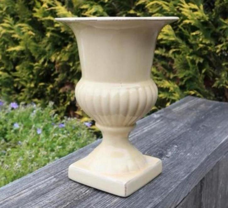 1950 antiek vara Jardinière Aardewerk Italie tuin sier Vaas, Tuin en Terras, Tuinvazen, Zo goed als nieuw, Ophalen of Verzenden