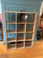Handige vakkenkast / boekenkast houtmotief 146x111x30 cm, Ophalen, Gebruikt, 100 tot 150 cm, 100 tot 150 cm