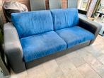 Gratis blauwe 2,5 zits bank, Huis en Inrichting, Banken | Bankstellen, Ophalen, Gebruikt, Overige maten, 75 tot 100 cm