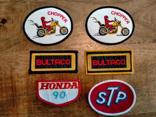Chopper Bultaco STP oil Honda 90 motor patches vintage, Verzamelen, Automerken, Motoren en Formule 1, Nieuw, Motoren, Verzenden