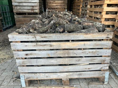 Perenhout, 2 jaar gedroogd., Tuin en Terras, Haardhout, Blokken, Overige houtsoorten, 3 tot 6 m³, Ophalen