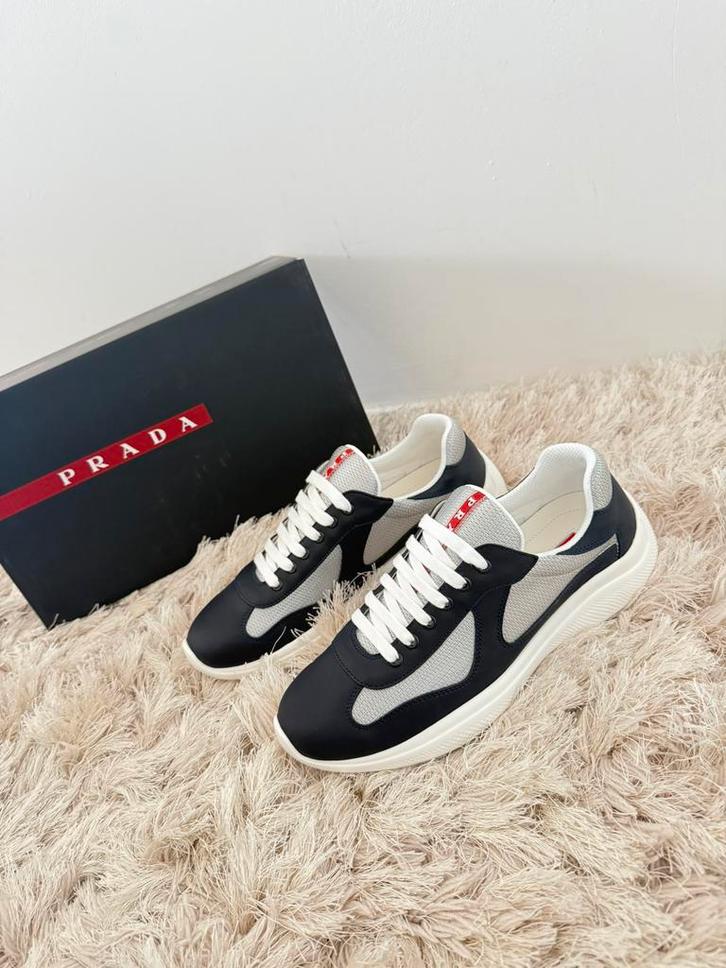 Prada America’s Cup Sneakers BLAUW & ZWART 40 t/m 45, Kleding | Heren, Schoenen, Nieuw, Blauw, Ophalen of Verzenden