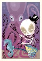 kunstkaart, meanwhile beyond sealevel, Leendert Masselink, Verzenden, 1980 tot heden, Ongelopen, Cultuur en Media