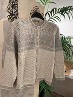 Peruvian link wollen vest M alpaca wool cardigan, Kleding | Dames, Ophalen of Verzenden, Zo goed als nieuw, Maat 38/40 (M), Grijs