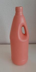 💮Oranje perzik kleurige fles vaas met handvat, Ophalen of Verzenden, Gebruikt, Kunststof, Met handgreep
