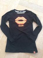 zgan zwart shirt met kus van Europe Kids 122/128, Europe Kids, Meisje, Ophalen of Verzenden, Zo goed als nieuw