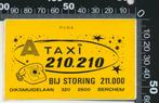 Sticker: A Taxi 210210 - Berchem, Overige typen, Ophalen of Verzenden, Zo goed als nieuw