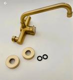 Kraan  goudgeborsteld, Doe-het-zelf en Verbouw, Sanitair, Ophalen of Verzenden, Zo goed als nieuw, Kraan