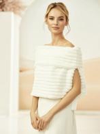 Bianco Evento E316 cape imitatiebont, Kleding | Dames, Trouwkleding en Trouwaccessoires, Ophalen of Verzenden, Nieuw, Wit, Accessoires