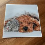 Diamond painting kaart 18x18cm hond met poes, Ophalen of Verzenden, Nieuw
