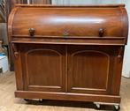 Antiek engels mahonie cilinder bureau, Antiek en Kunst, Ophalen