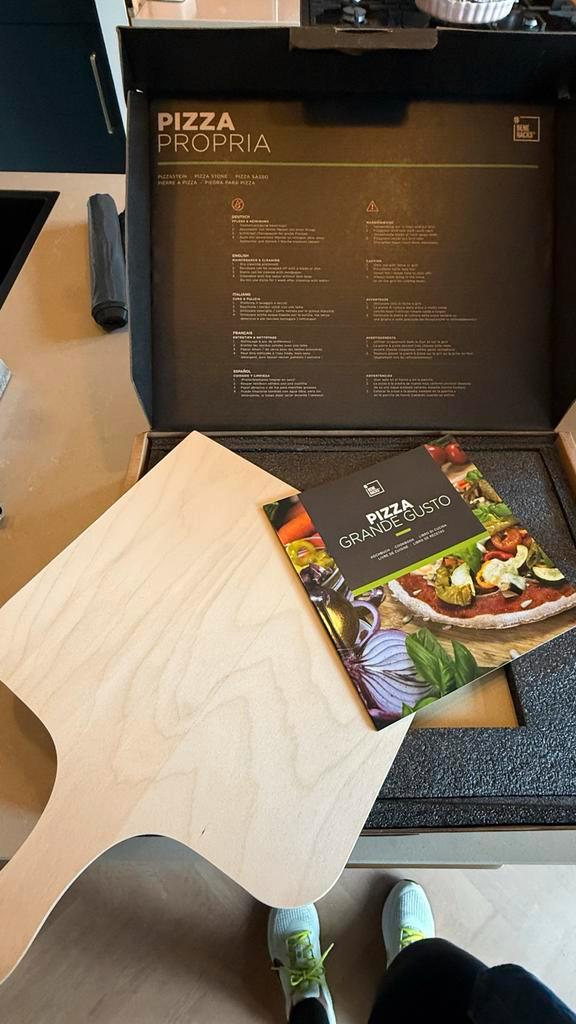 Pizza Propria Pizza Steen met Boek, Tuin en Terras, Pizzaovens, Nieuw, Ophalen of Verzenden