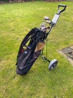 Golfset voor linkshandigen met kar, Ophalen of Verzenden, Gebruikt, Set