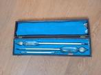 Prachtig antieke kwik Areometer set, in houten doos., Antiek en Kunst, Ophalen
