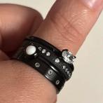 Set van 4 IXXI vul Ringen Maat 20, Overige materialen, 20 of groter, Zwart, Ophalen of Verzenden