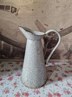 Grijs gewolkte emaille waterkan, Ophalen of Verzenden