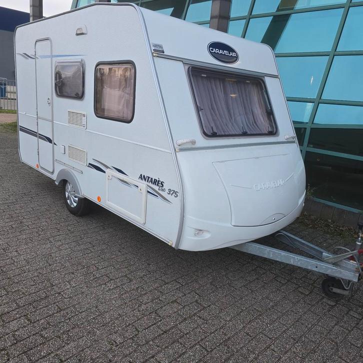 Caravelair Antares 375 Luxe 2005 Stapelbed en Voortentent!!!, Caravans en Kamperen, Caravans, Particulier, 500 - 750 kg, Treinzit