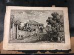 prent r kerk Saba te Rome, 1748, Antiek en Kunst, Kunst | Etsen en Gravures, Ophalen of Verzenden