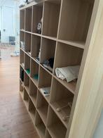 Kallax kast 5 x 5 vakken eiken, Huis en Inrichting, Kasten | Boekenkasten, 150 tot 200 cm, Ophalen of Verzenden, Zo goed als nieuw