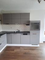 hoekkeuken, Huis en Inrichting, Keuken | Complete keukens, Ophalen, Gebruikt, Grijs, Hoekkeuken