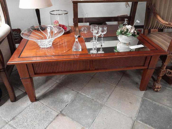 Prachtige salontafel met laden 128x81 cm, Huis en Inrichting, Tafels | Salontafels, Gebruikt, Rechthoekig, Ophalen