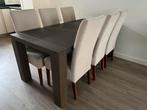 Cielo eiken eettafel vandaag oph ivm verhuizing…, Ophalen, Zo goed als nieuw, 4 tot 6 stoelen