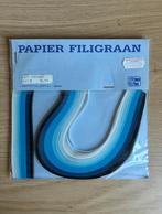 Papier filigraan stroken blauw, Hobby en Vrije tijd, Knutselen, Ophalen of Verzenden, Zo goed als nieuw, Materiaal